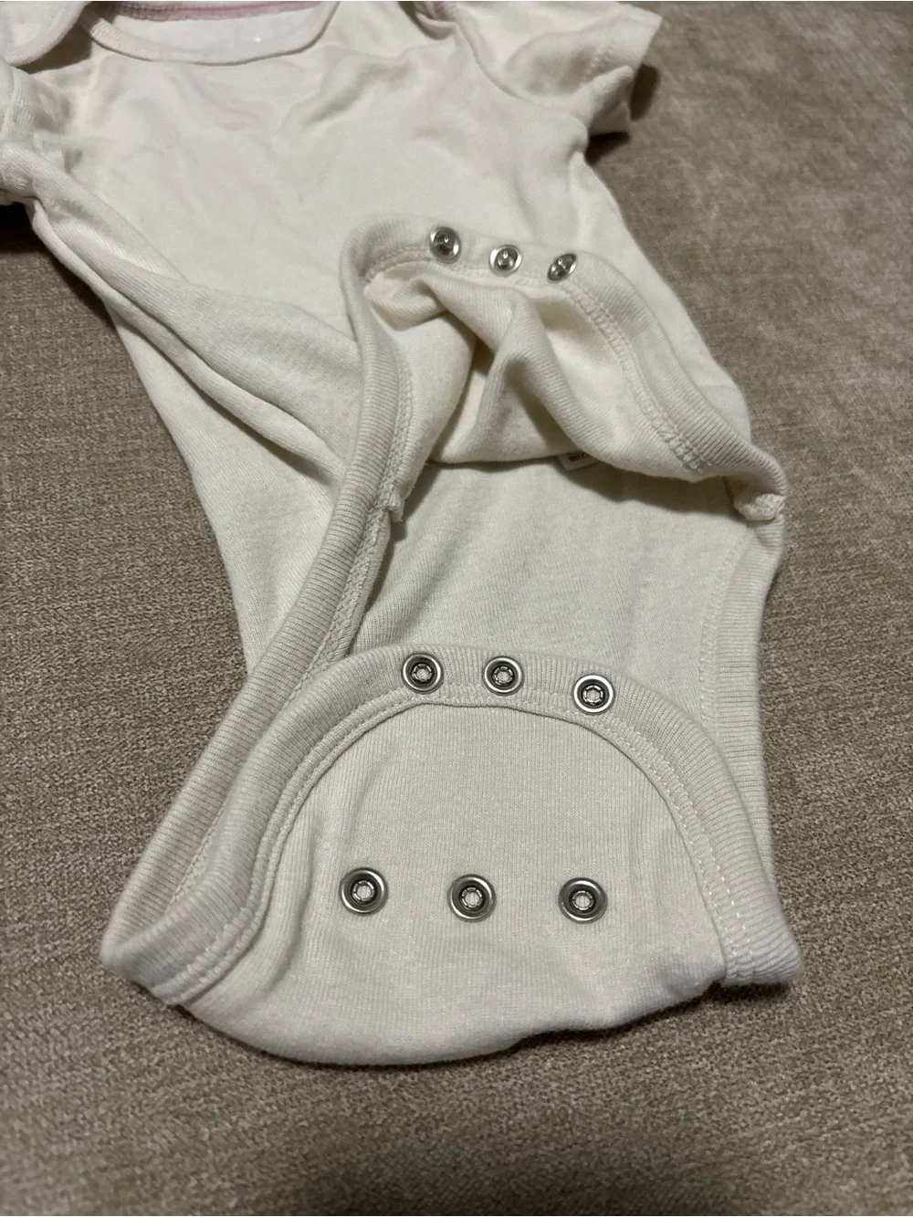 cloud island Cream Baby Short-Sleeve One-Piece